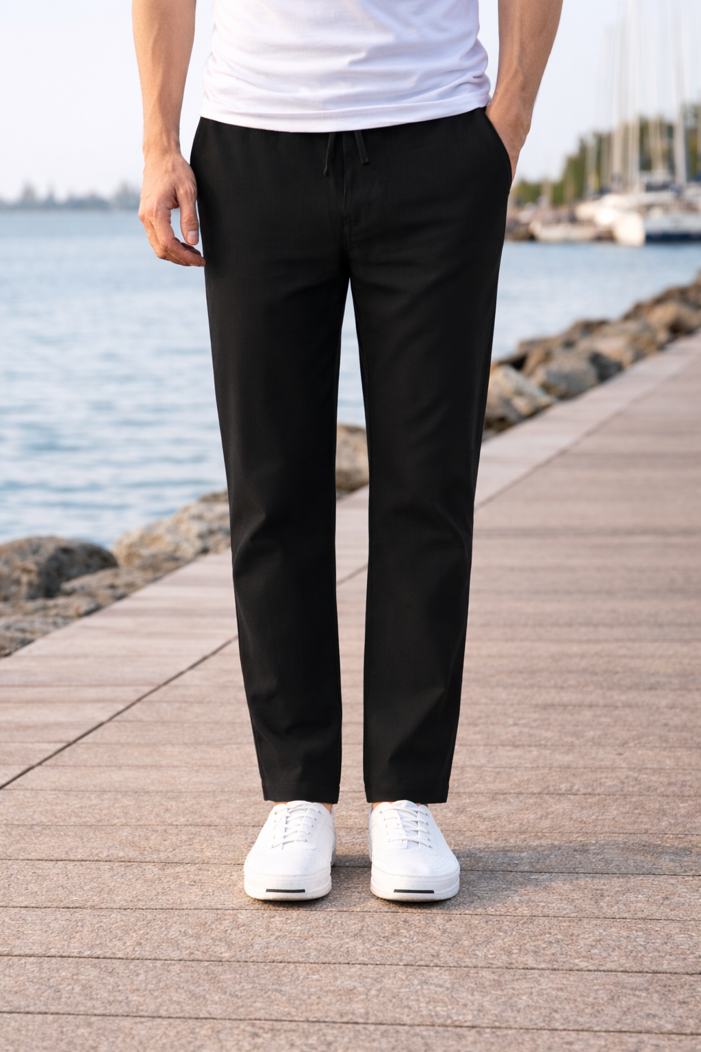 Lennart – Herren Baumwollhose mit Kordelzug
