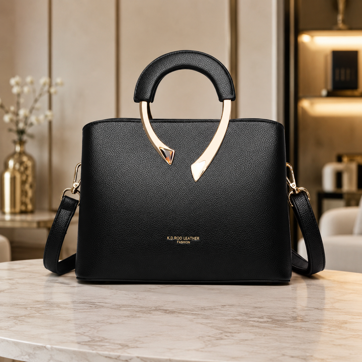 Damen Lederhandtasche elegante Shopper Tasche - Image 3