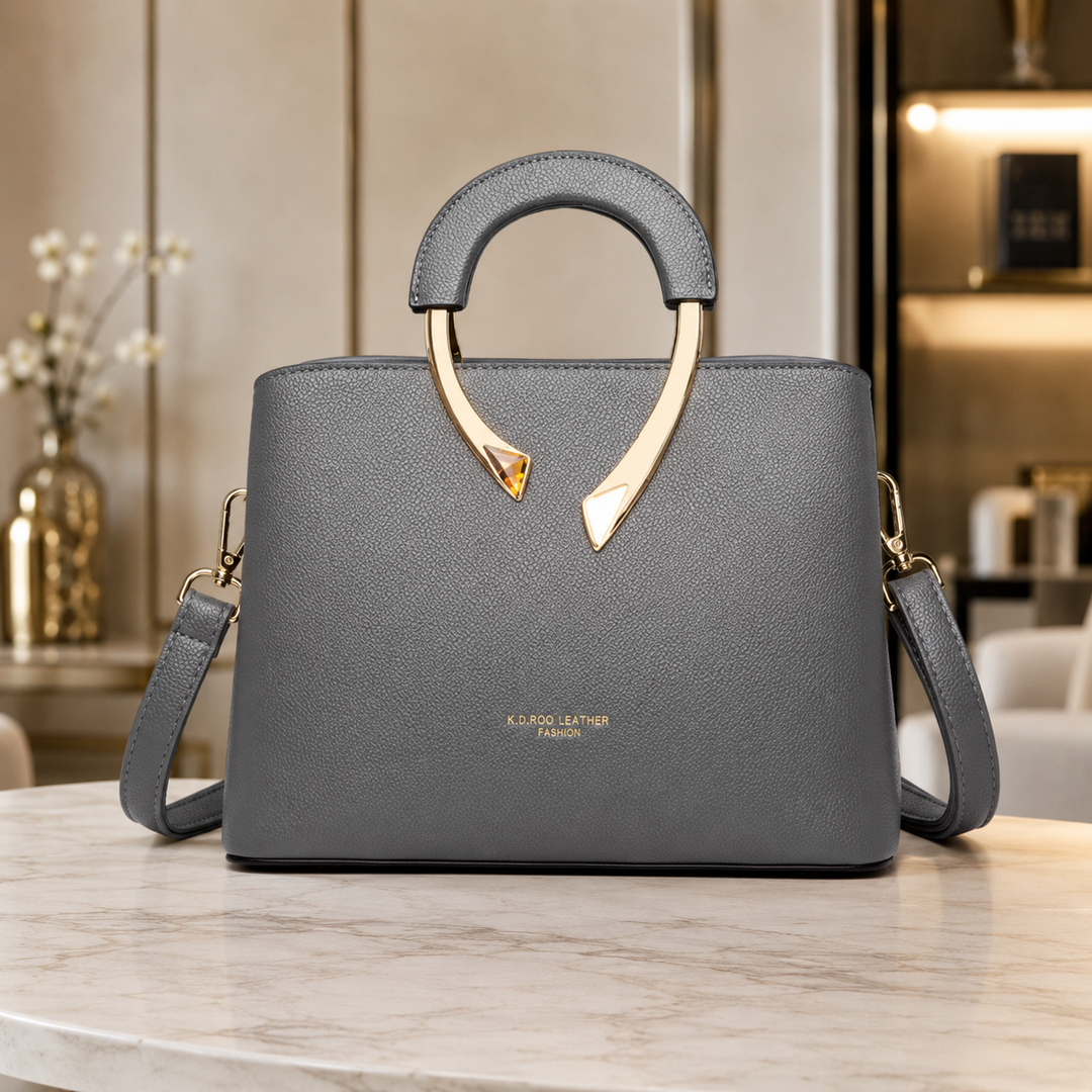 Damen Lederhandtasche elegante Shopper Tasche