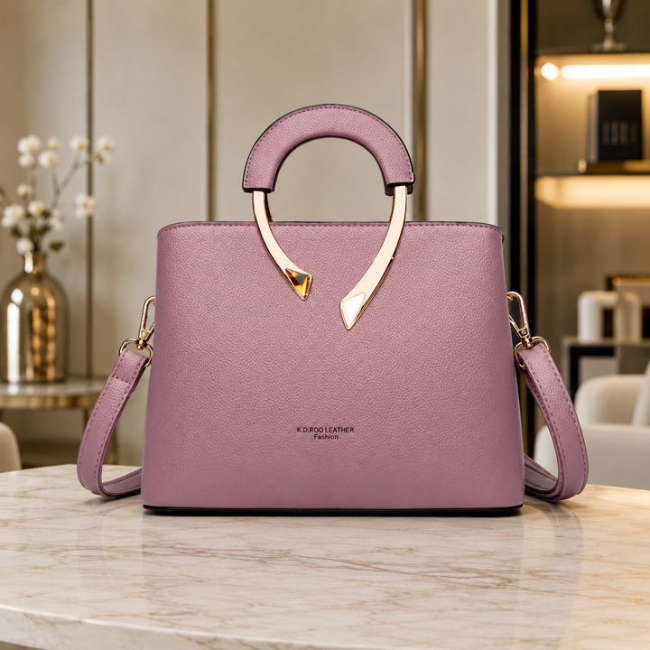 Damen Lederhandtasche elegante Shopper Tasche - Image 5