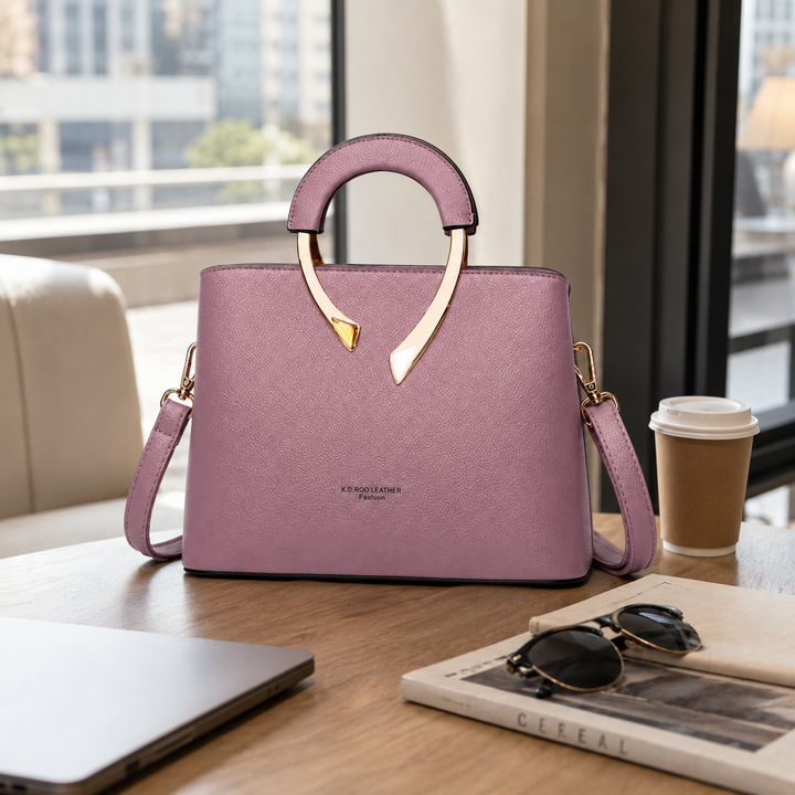 Damen Lederhandtasche elegante Shopper Tasche - Image 6