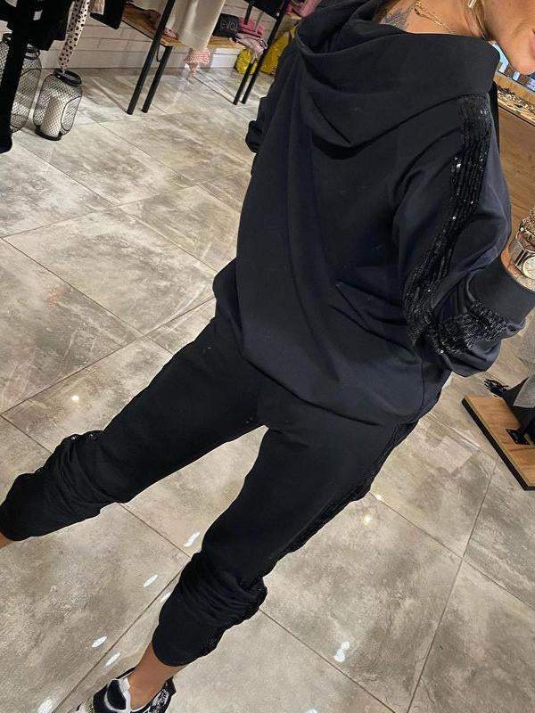 Hoodie Set Damen | Kuscheliger Zweiteiler Loungewear mit Kapuze & Vordertasche - Image 3