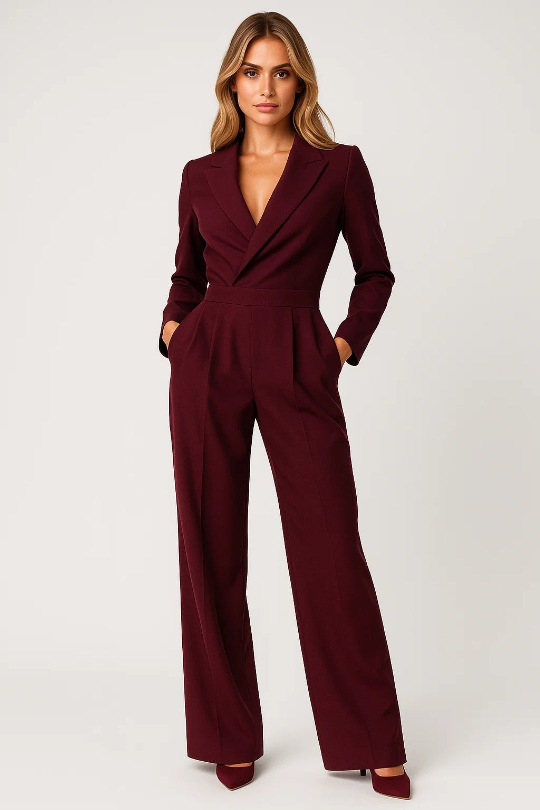 Avenique - Eleganter Damen Jumpsuit Mit Weitem Bein