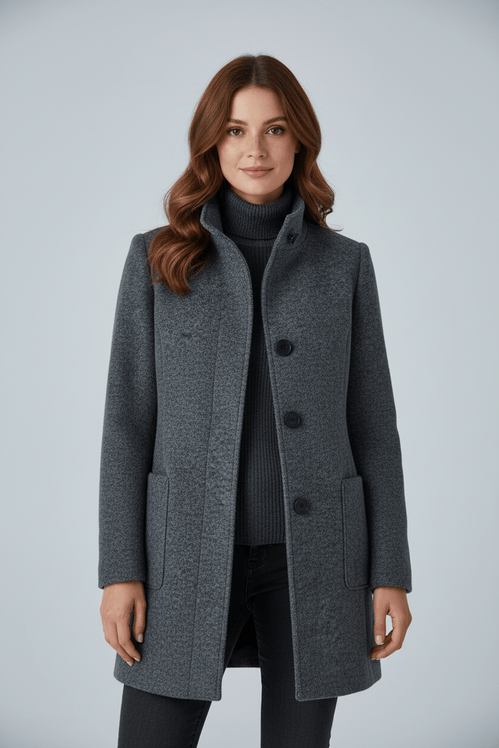 Charlotte Davies | Maßgeschneiderter Mantel aus Wollmischgewebe für Damen