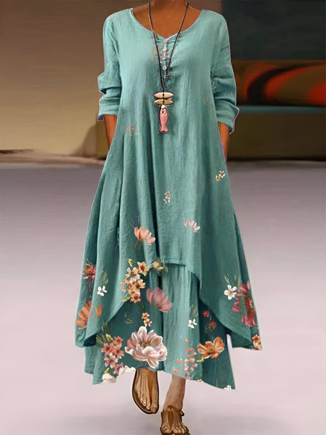 Women Plus Size Tummy Control Elegant Occasion Dress - Image 2
