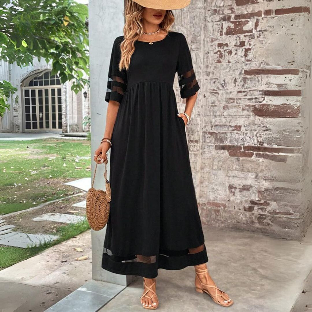 Women Tummy Flattering Maxi Dress Special Occasion Elegant