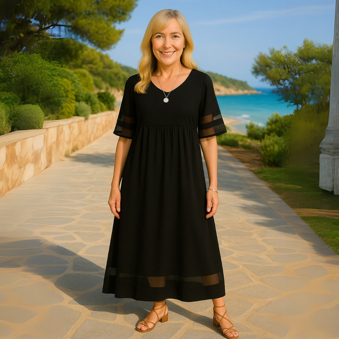Women Tummy Flattering Maxi Dress Special Occasion Elegant - Image 9