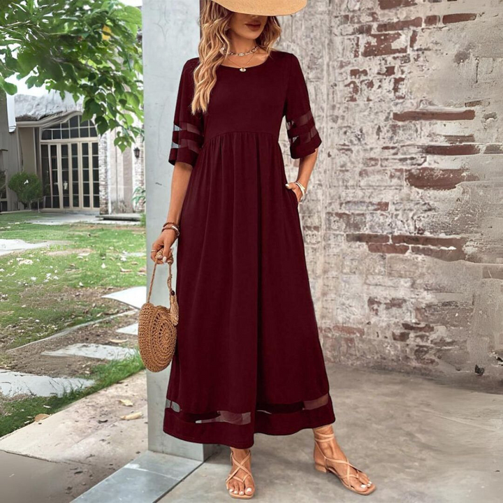 Women Tummy Flattering Maxi Dress Special Occasion Elegant - Image 3