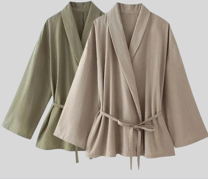 Meralyn – Zweiteiliges Leinen Set
