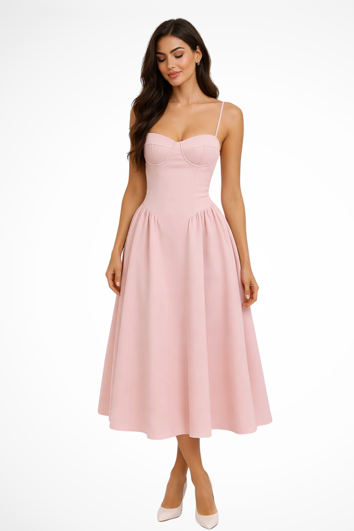 Seravine - Elegantes Midi Kleid Damen