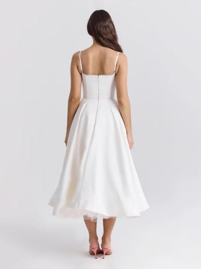 Granessa - Midi Kleid Mit Figurbetontem Oberteil