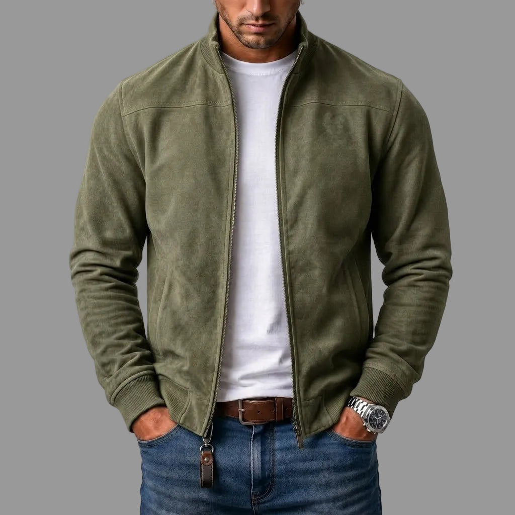 Daan™ | Klassische Bomberjacke in Wildleder-Optik - Image 3