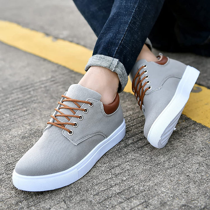 Liam - Men's Sneakers with White Sole