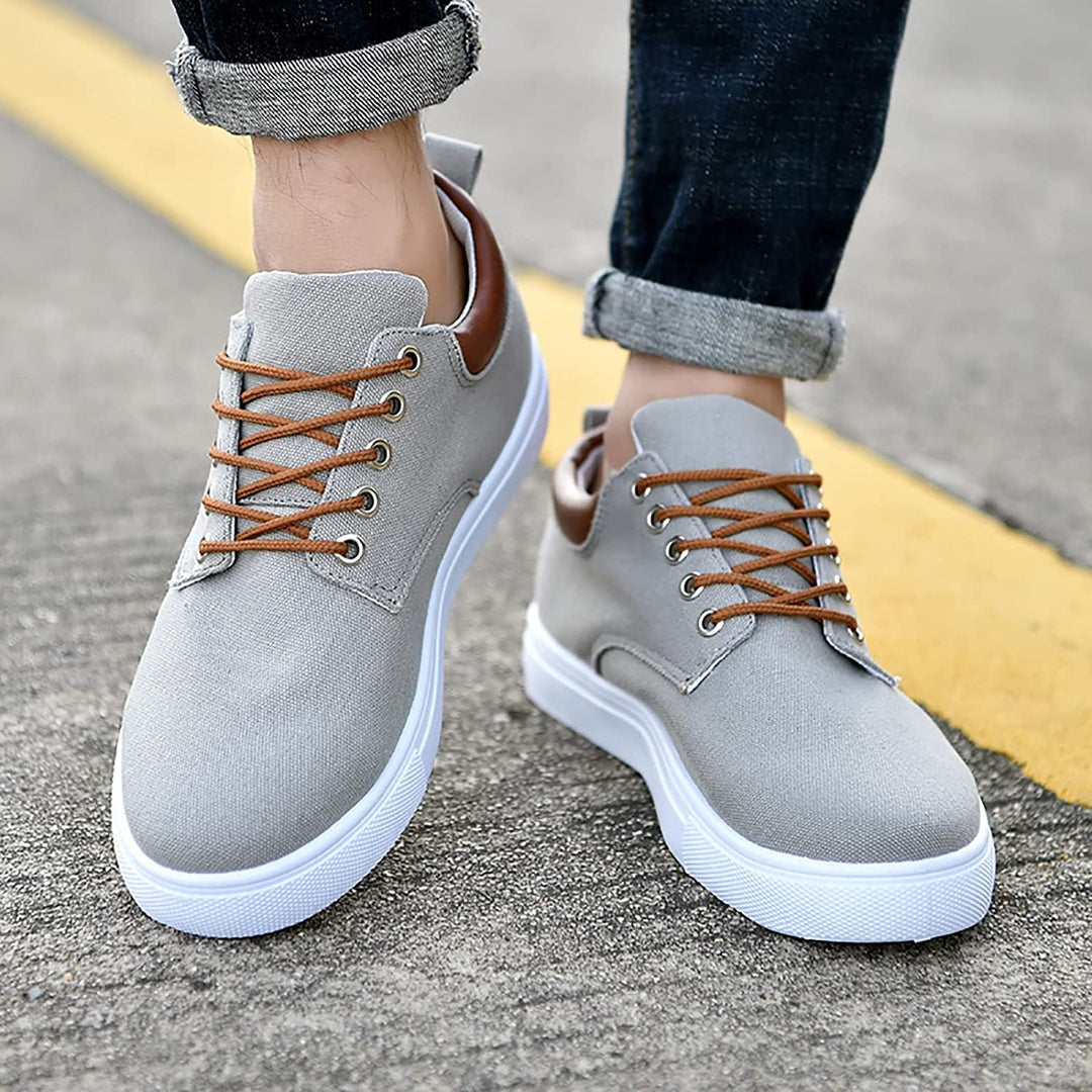 Liam - Men's Sneakers with White Sole