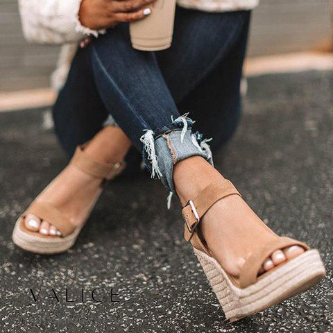 Damen Orthopädische Keilsandaletten Bequeme Keilabsatzschuhe - Image 2