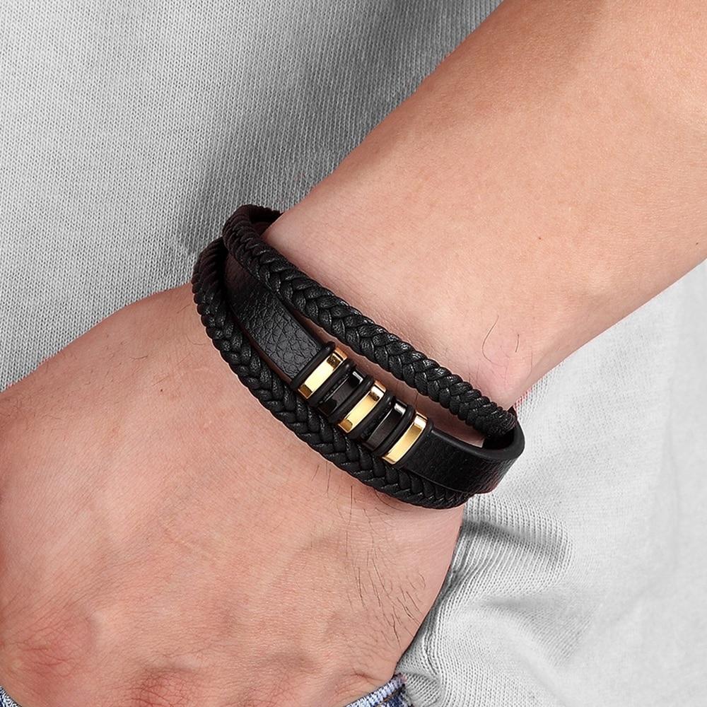 Renato Leather Bracelet for Men