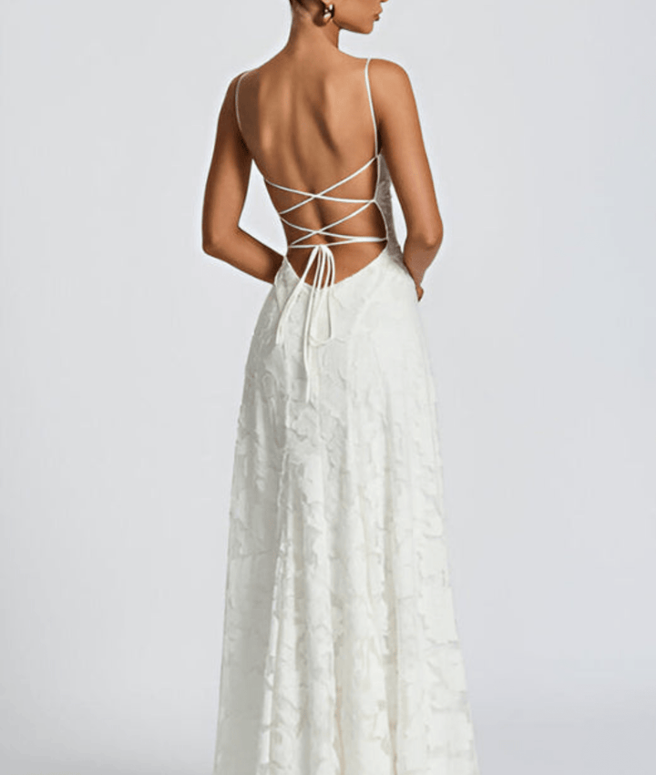 Heliora – Ärmelloses Blumen Maxi Kleid