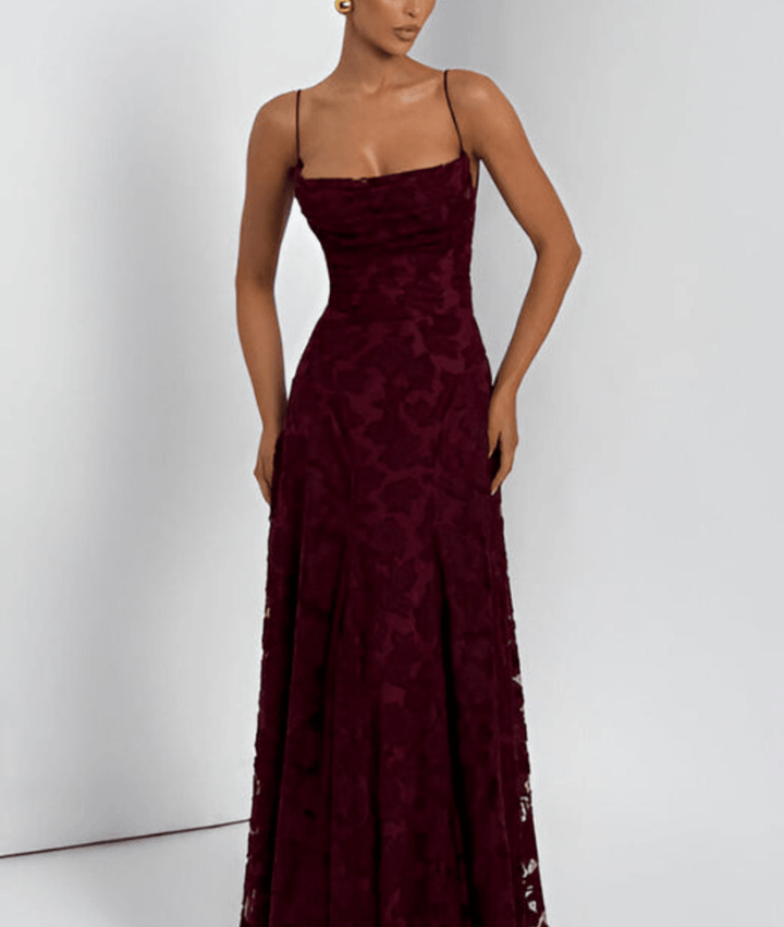 Heliora – Ärmelloses Blumen Maxi Kleid