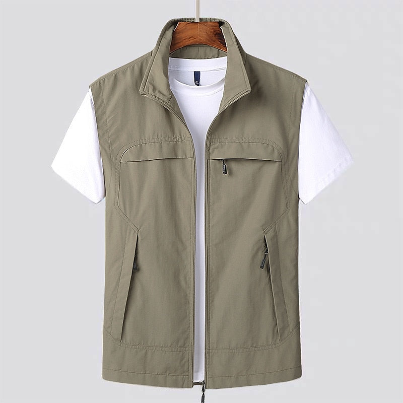 Men's Multi-Pocket Fishing Vest Lightweight Outdoor - Image 6