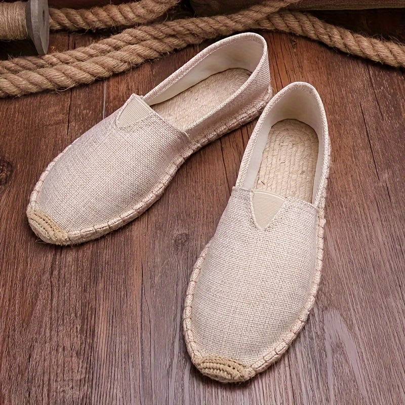 Men's Espadrille Loafers Lightweight Canvas Slip-On Summer Shoes - Image 2