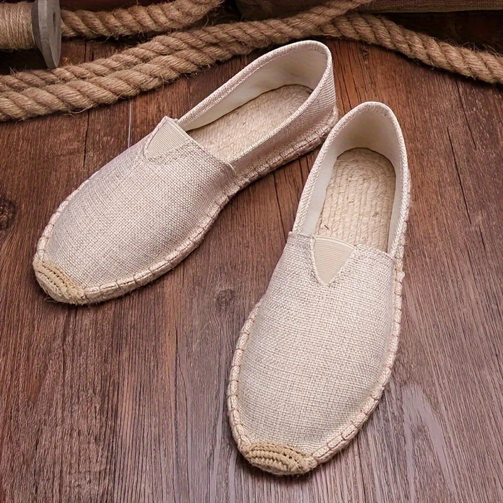 Men's Espadrille Loafers Lightweight Canvas Slip-On Summer Shoes - Image 2