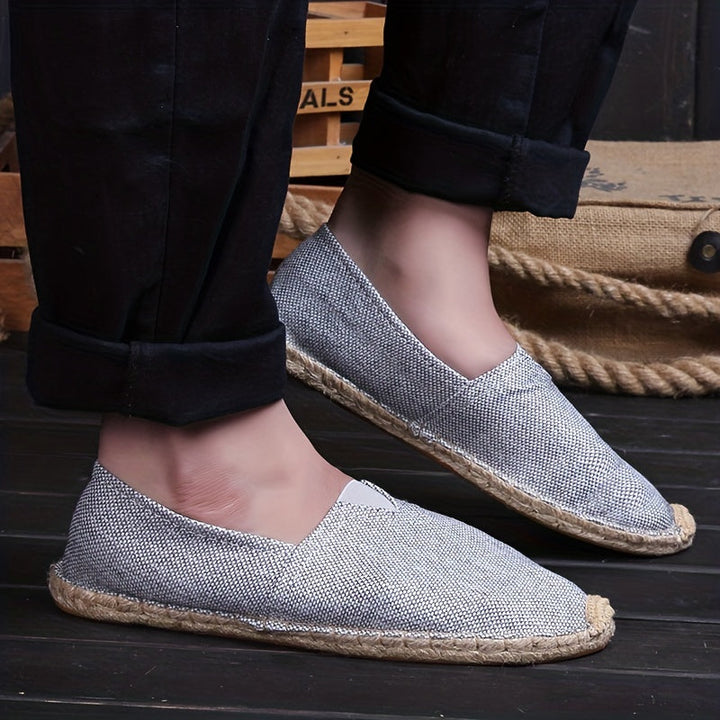 Men's Espadrille Loafers Lightweight Canvas Slip-On Summer Shoes - Image 8