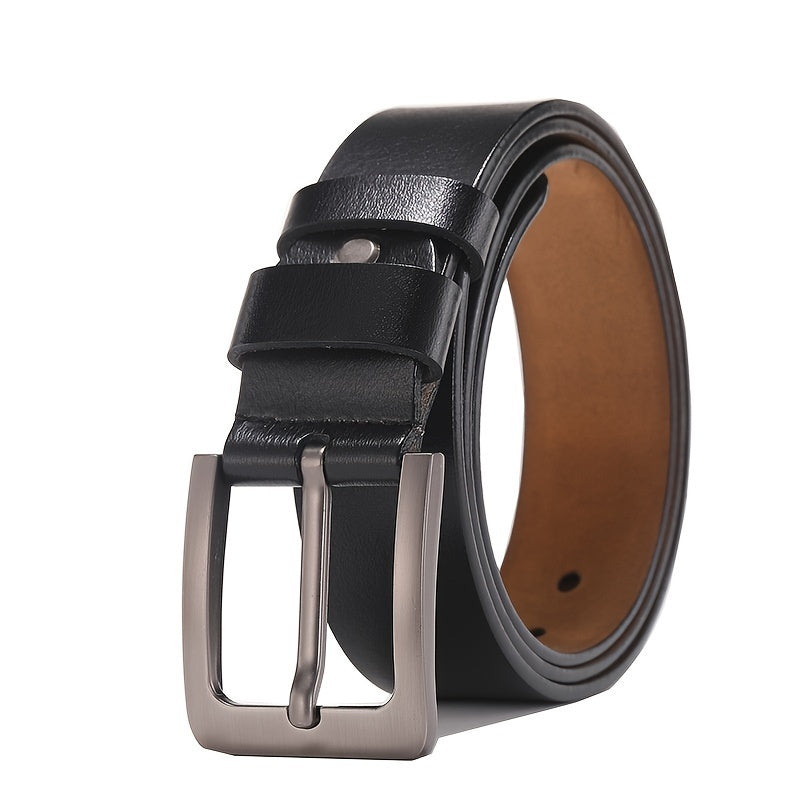 Men's Full Grain Leather Belt Pin Buckle Patina - Image 3