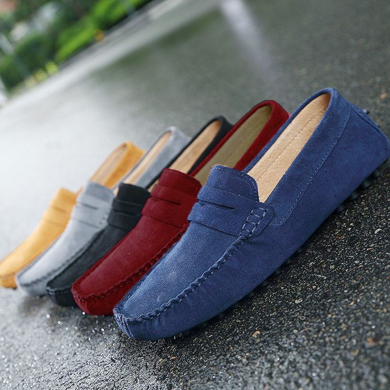 Men's Suede Slip-On Loafers - Image 2