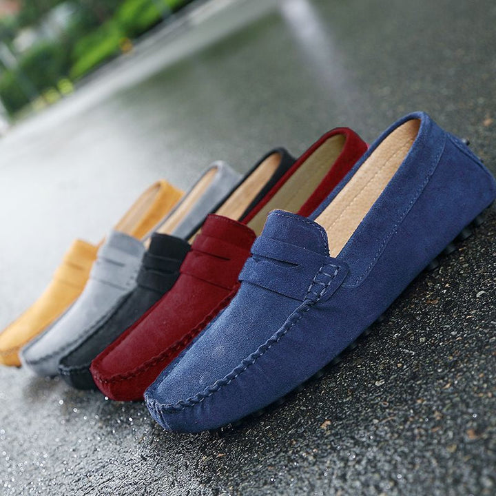 Men's Suede Slip-On Loafers - Image 2
