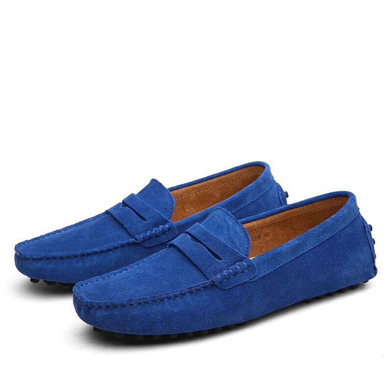 Men's Suede Slip-On Loafers - Image 12
