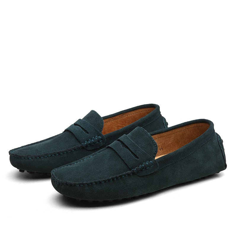 Men's Suede Slip-On Loafers - Image 14