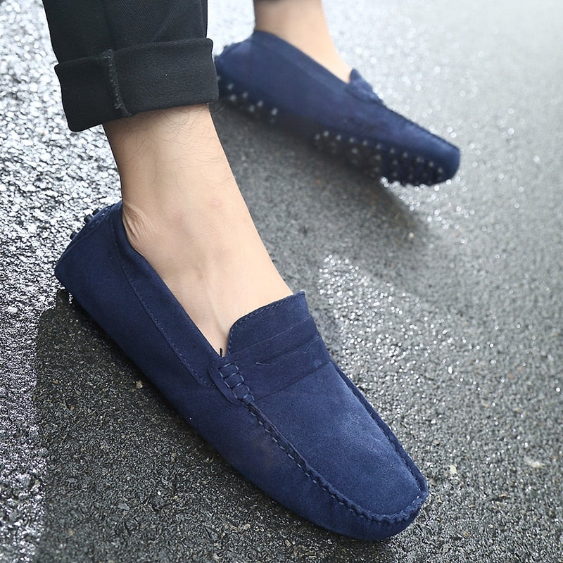Men's Suede Slip-On Loafers - Image 5