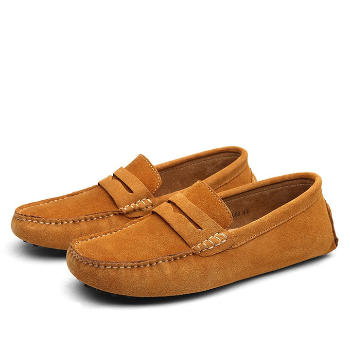Men's Suede Slip-On Loafers - Image 8