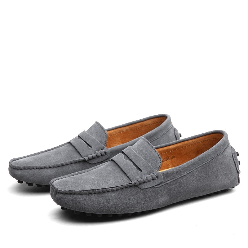 Men's Suede Slip-On Loafers - Image 9