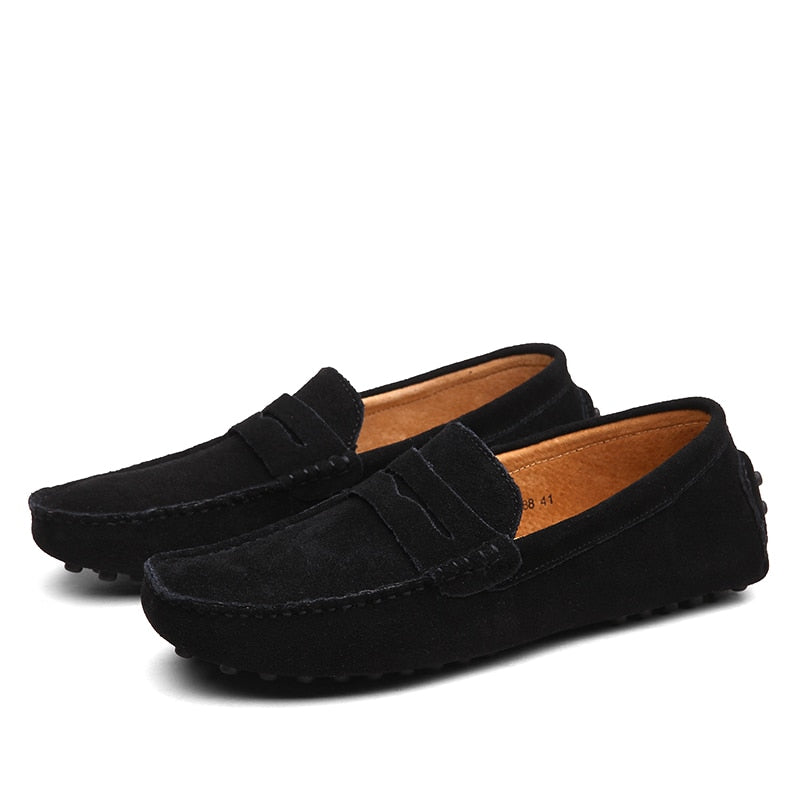 Men's Suede Slip-On Loafers - Image 10