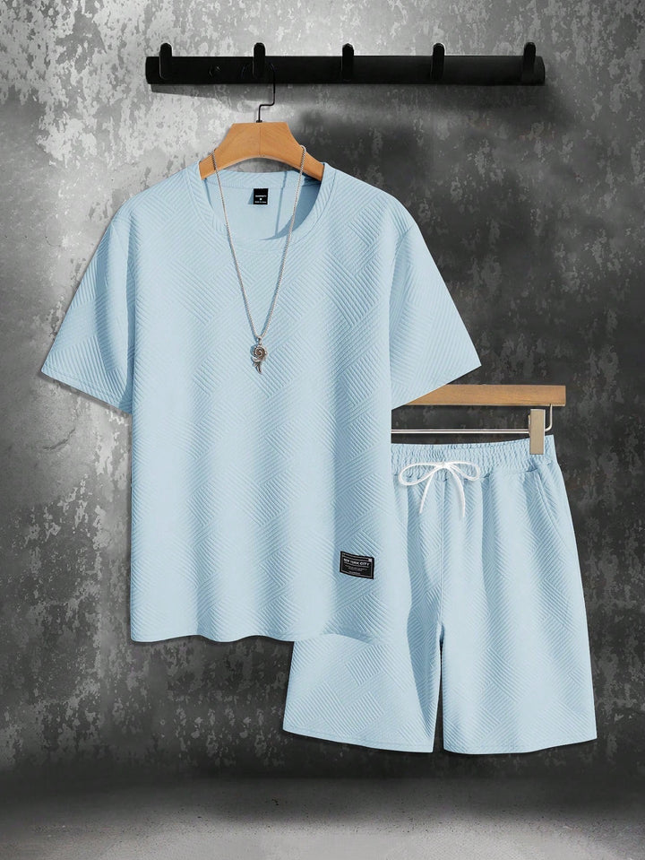 Men's Two Piece Oversized T-Shirt Shorts Matching Set Summer - Image 5