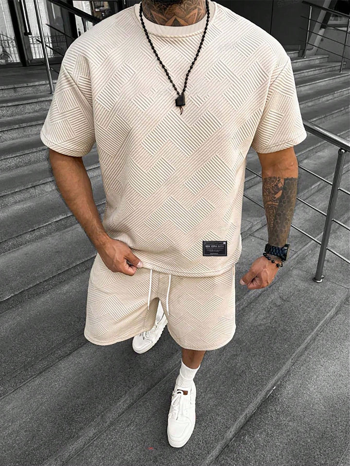 Men's Two Piece Oversized T-Shirt Shorts Matching Set Summer - Image 8