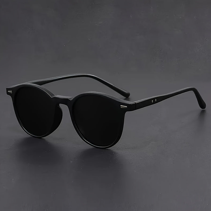 Men's Tortoiseshell Retro Round Sunglasses - Image 4
