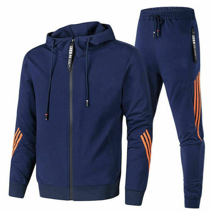 Herren Trainingsanzug mit Kapuze | Bequeme Passform & warmer Full-Zip Hoodie