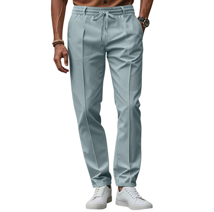 Herrenhose Slim Fit mit elastischem Bund und Kordelzug