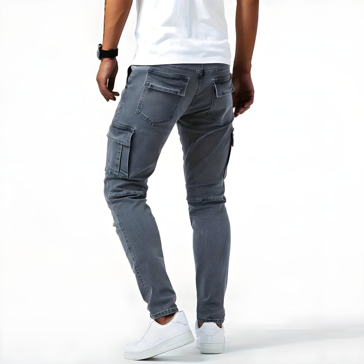 Herren Stretch Denim Cargohosen - Image 6