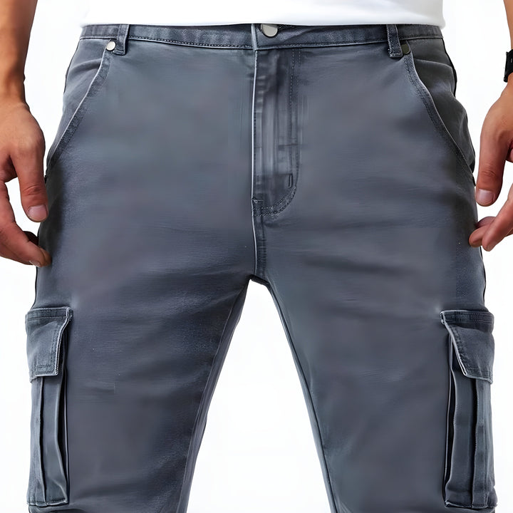 Herren Stretch Denim Cargohosen - Image 4