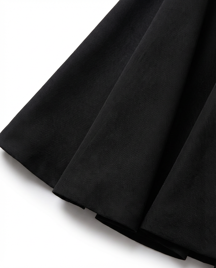 Damen Midikleid Fit and Flare A-Linie V-Ausschnitt Spaghettiträger - Image 8