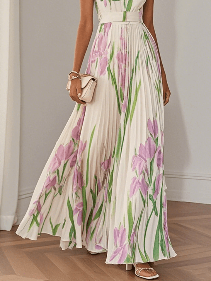 Ivanora – Chiffon Maxi Kleid Ärmellos