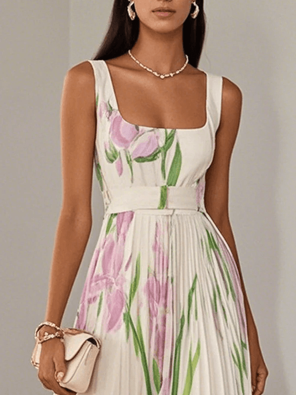 Ivanora – Chiffon Maxi Kleid Ärmellos