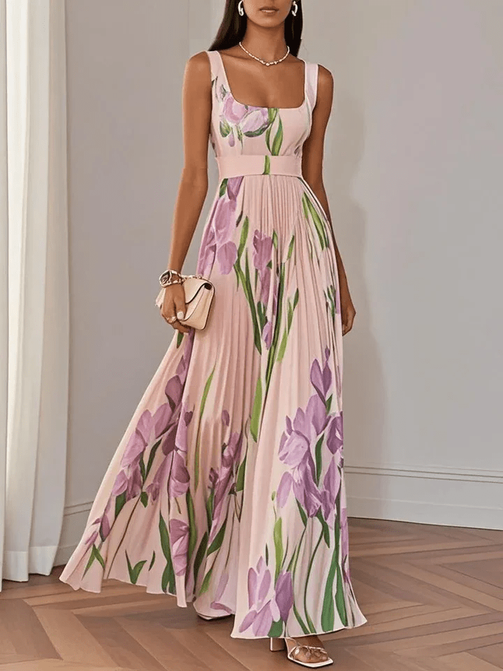 Ivanora – Chiffon Maxi Kleid Ärmellos