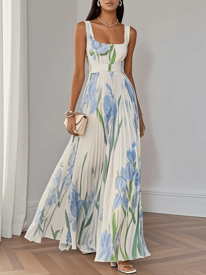 Ivanora – Chiffon Maxi Kleid Ärmellos