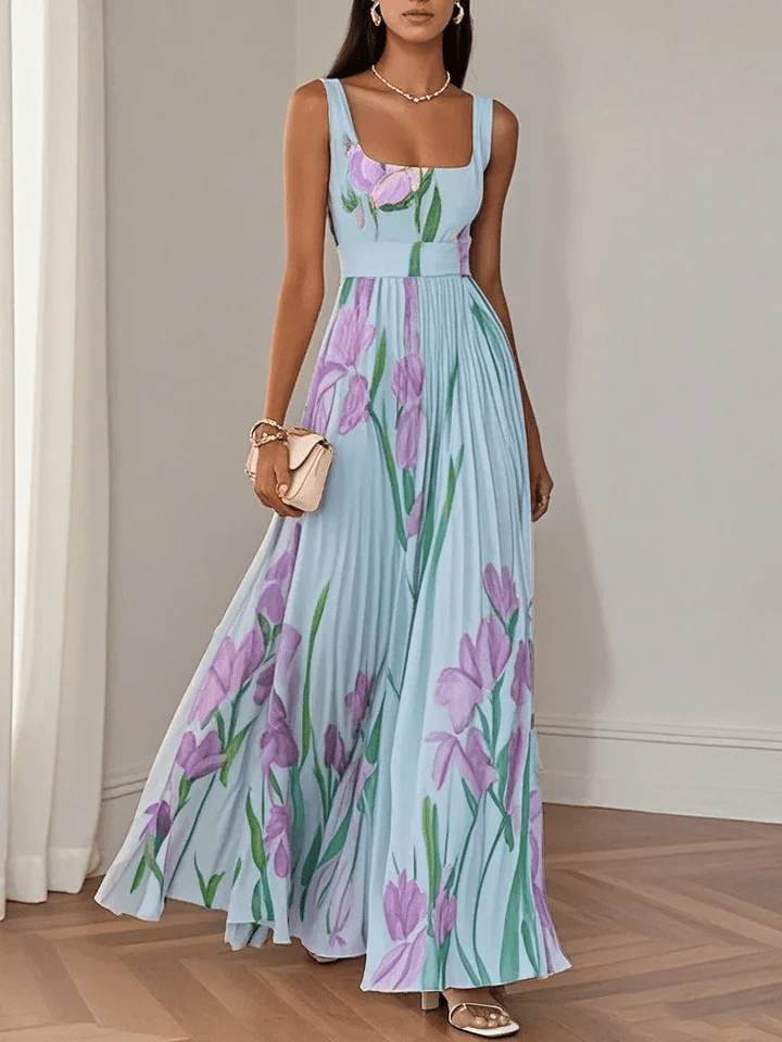 Ivanora – Chiffon Maxi Kleid Ärmellos