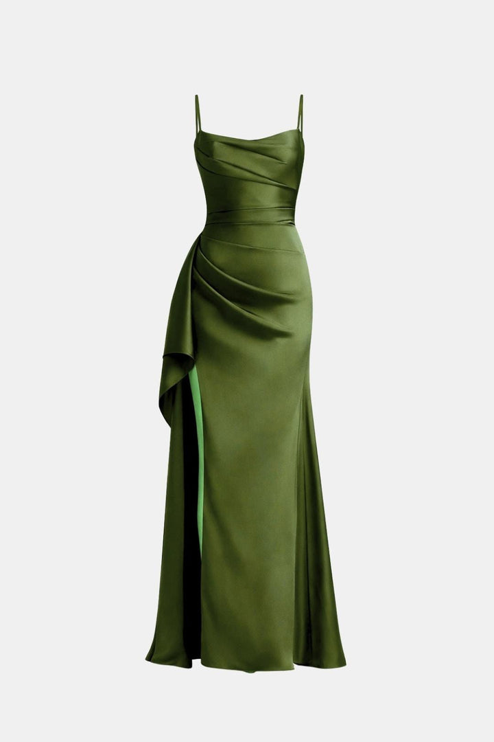 Kenerra - Elegantes Maxi Slip Kleid Mit Drapierter Silhouette