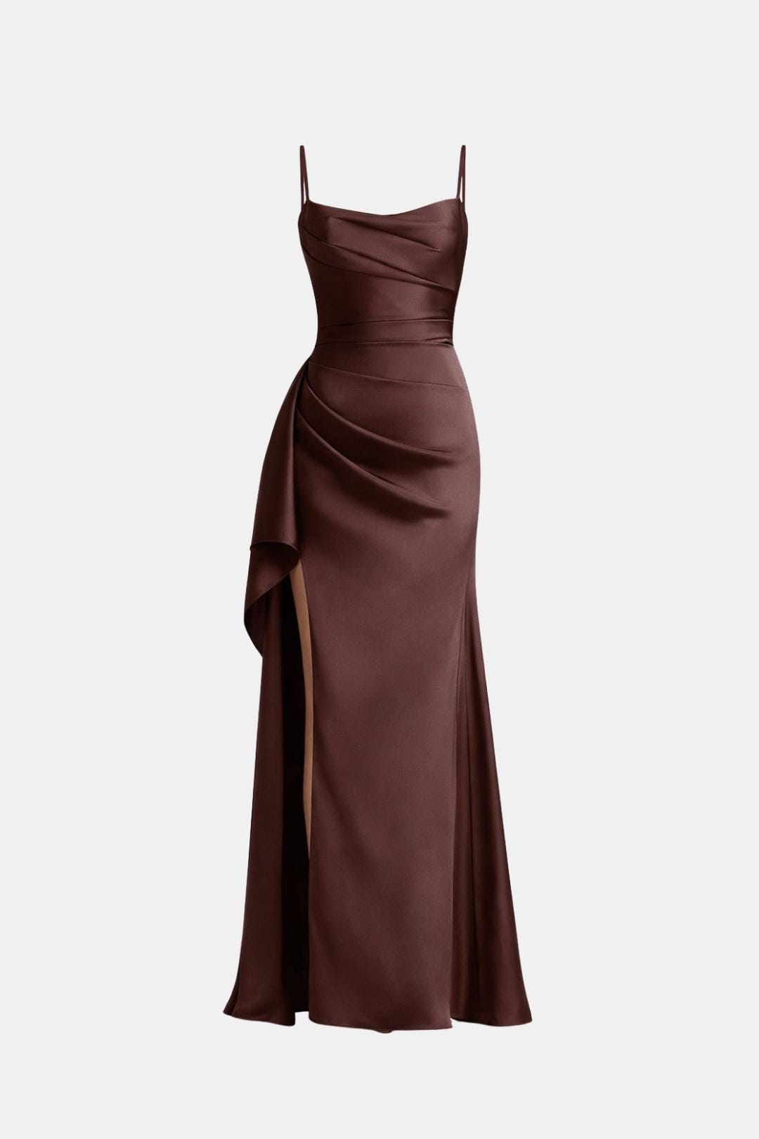 Kenerra - Elegantes Maxi Slip Kleid Mit Drapierter Silhouette